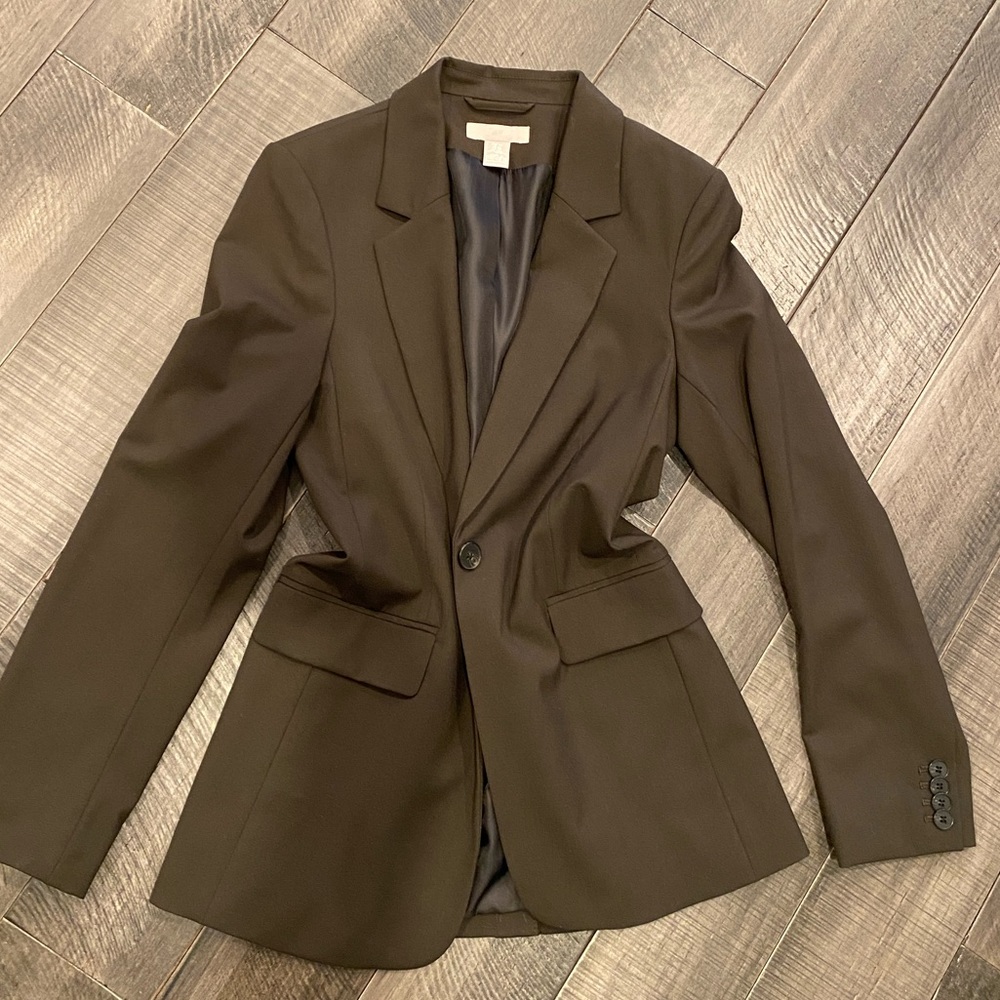 H&M dark green blazer